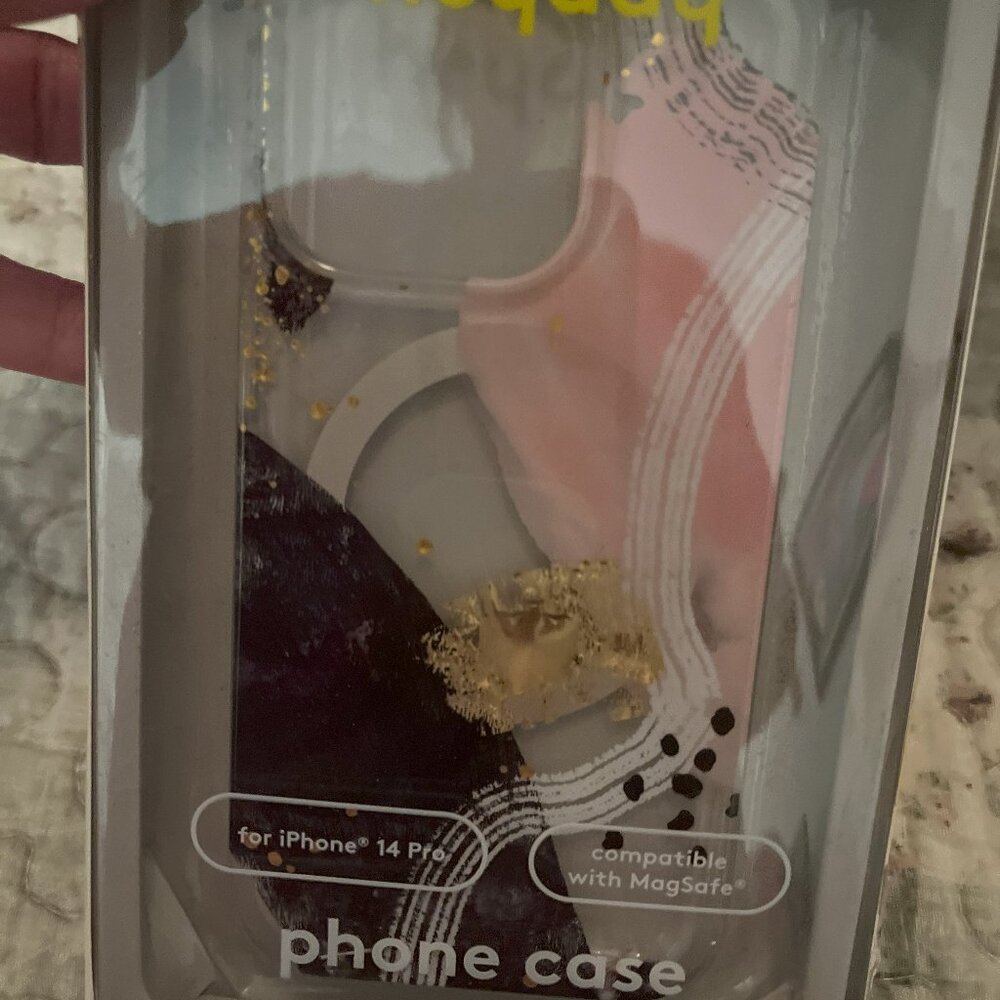 New Heyday Iphone Case for1 4 Pro Gold and Pink